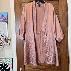 Silky Rose Blush Women's Satin Robe - Victorias Secret